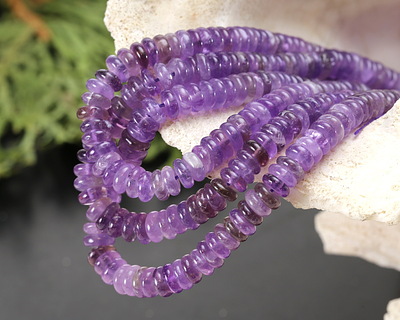 Dogtooth Amethyst Spacer Rondelle 2x6mm