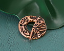 TierraCast Antique Copper (plated) Flora Toggle Clasp 19mm, 20x5mm bar