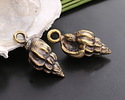 Mykonos Antique Brass (plated) Wentletrap Shell Focal 10x22mm