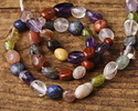 Multi Stone (Red Jasper, Amethyst, Lapis, Peridot) Tumbled Nugget 6-10mm