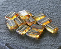 Czech Glass Crystal Picasso Rectangle 12x8mm