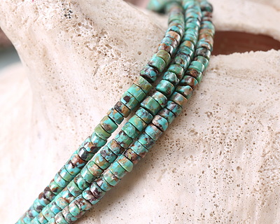 Hubei Turquoise (Multi) Heishi 2x4mm