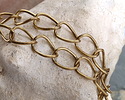 Antique Gold (plated) X-Large Oval Curb Chain