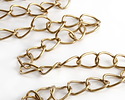 Antique Gold (plated) X-Large Oval Curb Chain