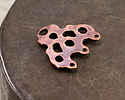 Mykonos Antique Copper (plated) Serpent Chandelier Focal Link 18x19mm