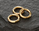 18K Gold (plated) Large Round Clasp 15mm
