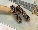 Mykonos Antique Copper (plated) Openwork Floral Tube 30x7mm