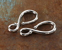 TierraCast White Bronze (plated) Large Classic Hook Clasp 32x16mm