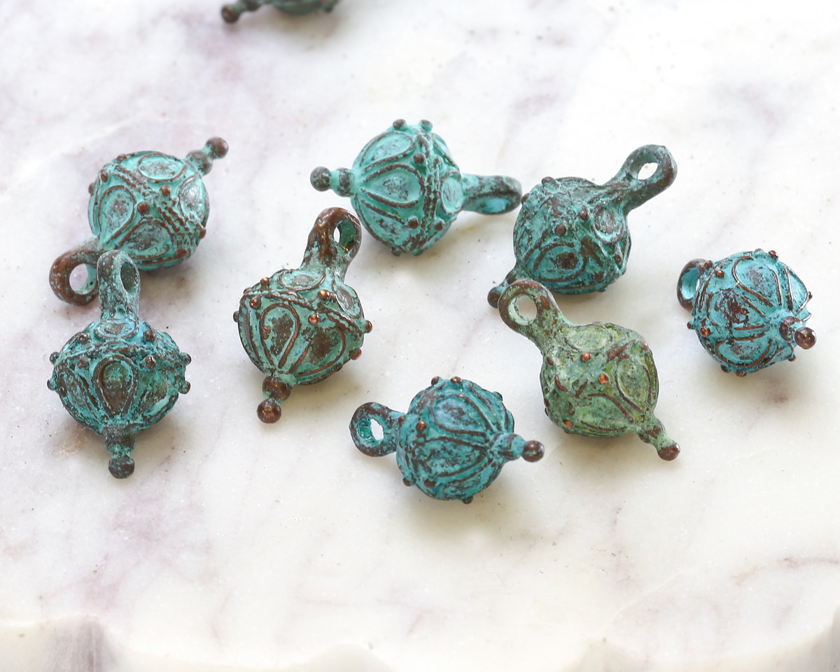 Mykonos Copper (plated) Patina Chandelier Drop 11x20mm