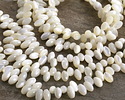 White Shell Rice Drop 5x8mm