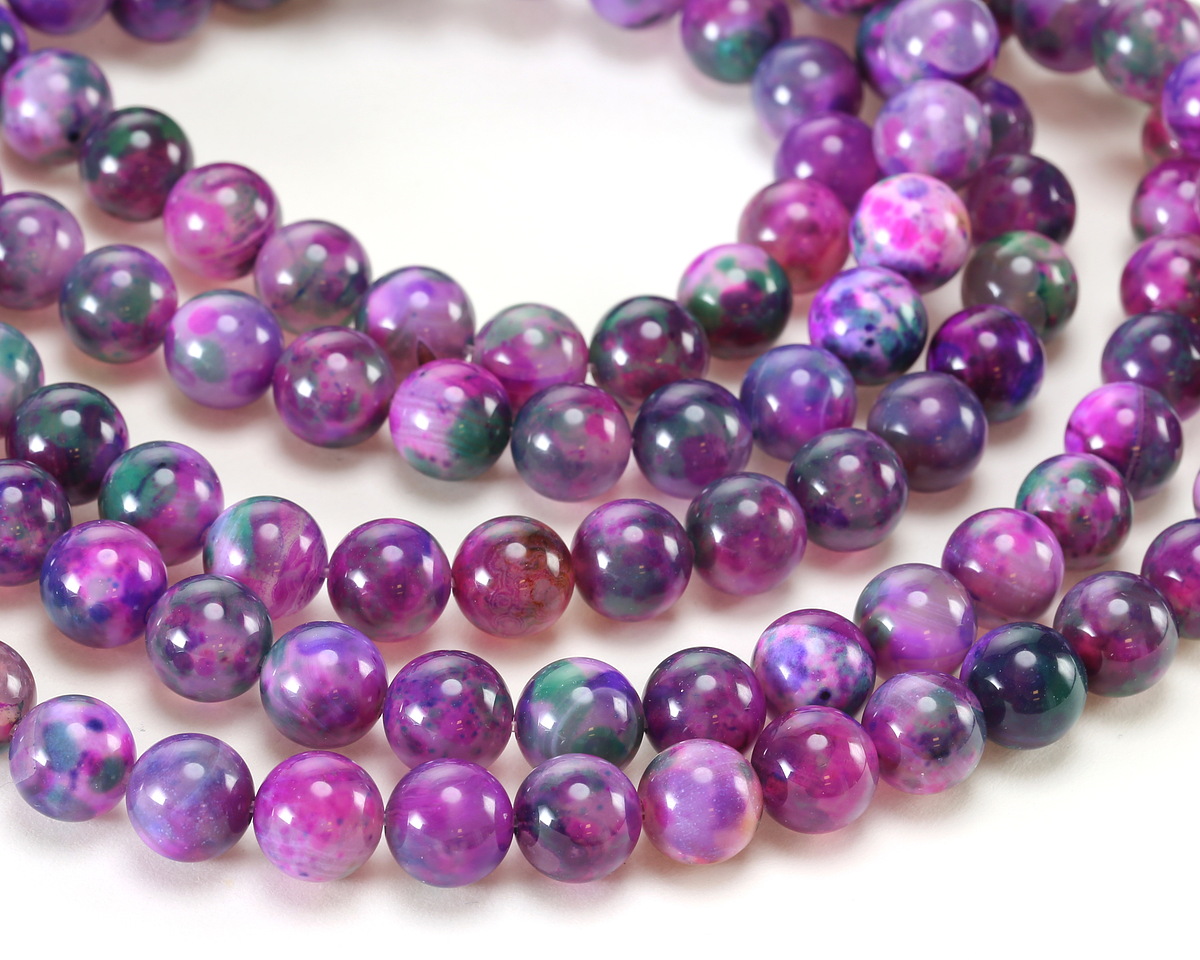 Bird of Paradise Agate Round 10mm