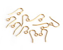 Gold (plated) Earwire w/ Loop 20x8mm