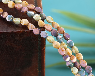 Czech Glass Fruit Cake Pinch Bead 5x4mm