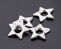 Mykonos Antique Silver (plated) Star Donut 20mm