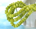 Olive Green Agate Rondelle 5x8mm