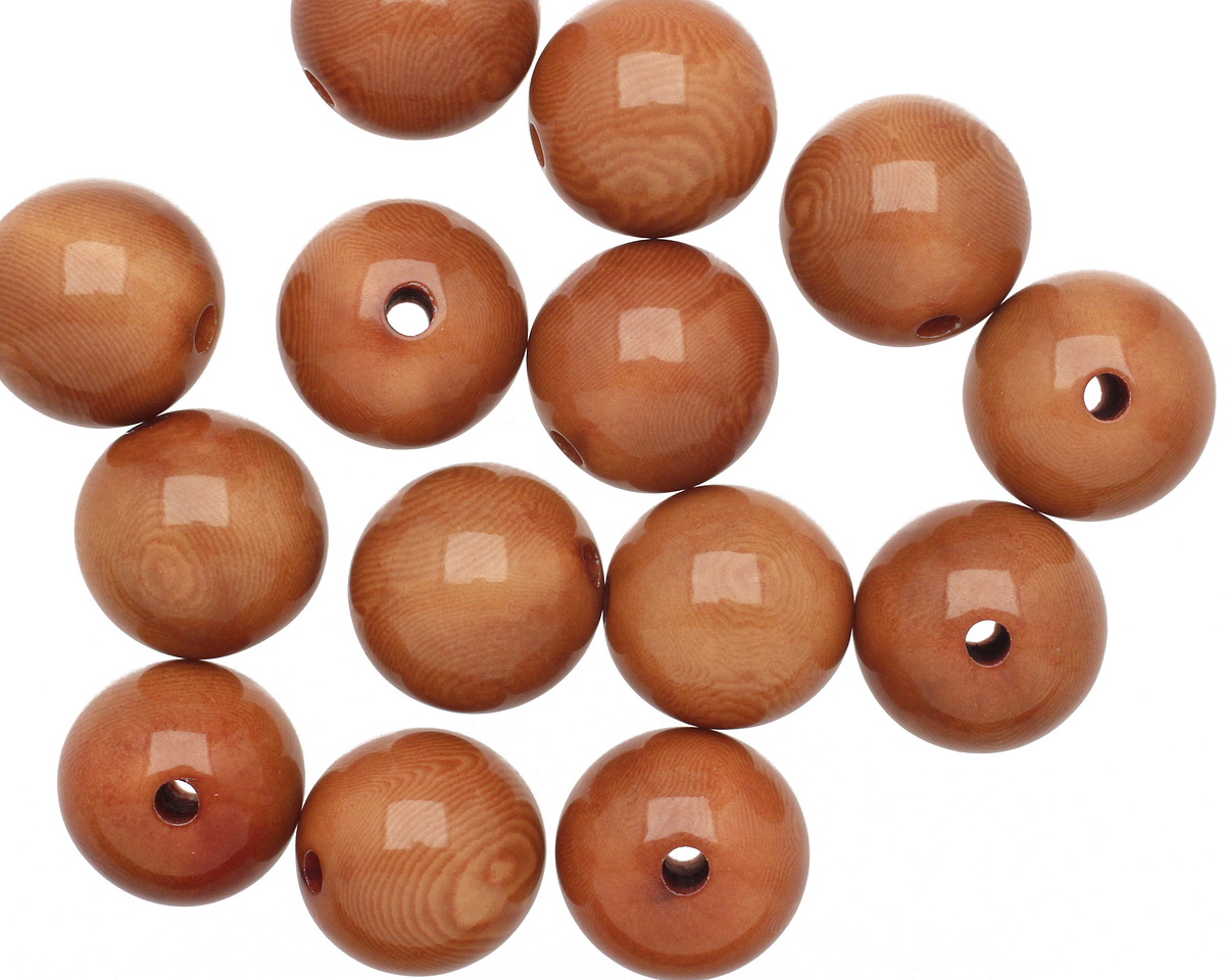 Tagua Nut Caramel Round 16mm