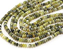 Yellow Opal Faceted Rondelle 2x4mm