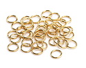 Gold (plated) Stainless Steel Jump Ring 7mm, 20 gauge