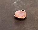 Mykonos Antique Copper (plated) Beaded Coin Focal 13.5x16mm