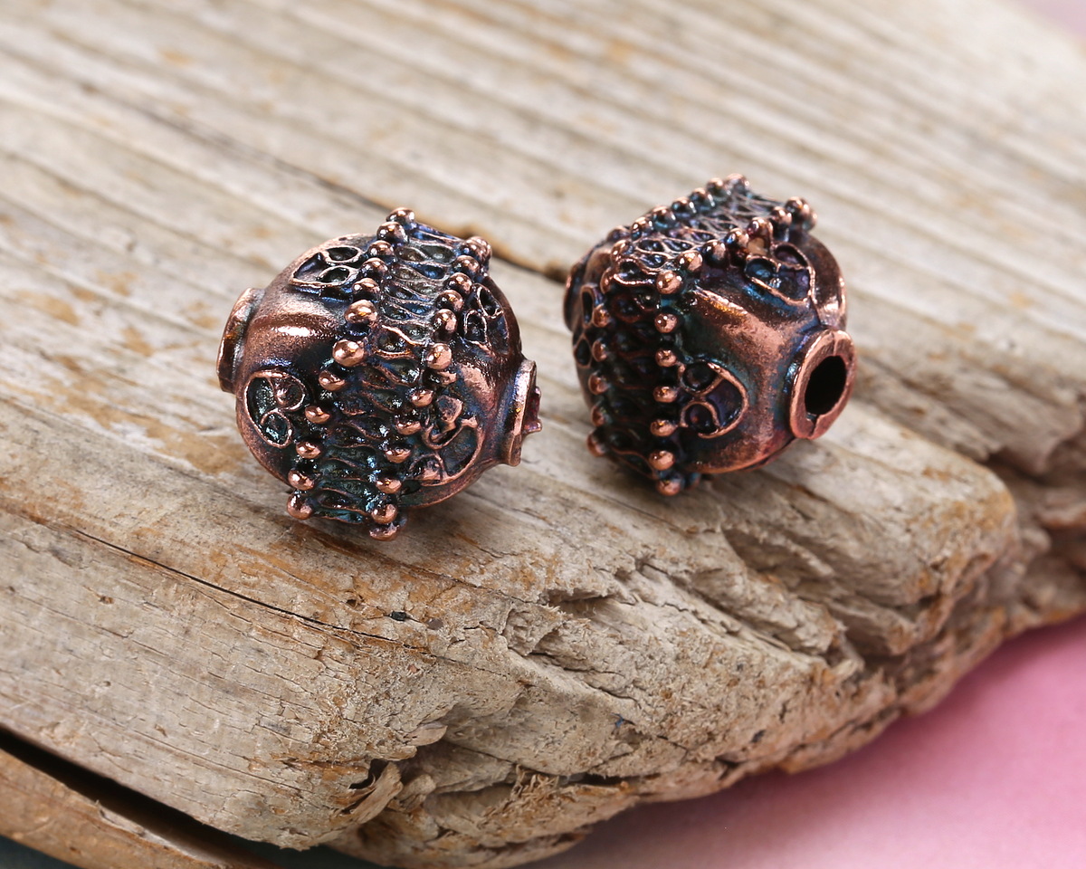 Mykonos Antique Copper (plated) Ornate Lantern 15mm