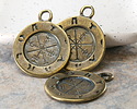 Mykonos Antique Brass (plated) Ancient Astrology Focal 35x44mm