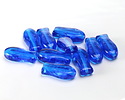 Czech Glass Capri Blue Goldfish 14x7mm
