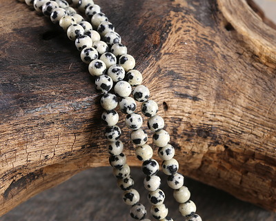 Dalmatian Jasper Round 4-5mm