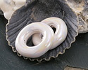 Mykonos Ceramic Iridescent White Ring 24-25mm