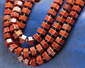 Red Jasper Microfaceted Hexagon Heishi 4x8mm