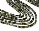 Green Tourmaline Microfaceted Rondelle 2x4mm