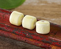 Lemon Yellow Porcelain Barrel 9x10mm