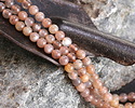 Gray Multi Moonstone Round 4mm