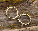 Antique Gold (plated) Organic Ring 19mm