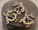 Mykonos Antique Brass (plated) Dragon Focal 24x37mm