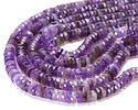 Amethyst Microfaceted Heishi 2x6mm
