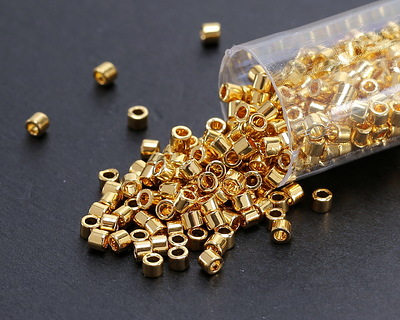 Miyuki Delica 24kt Gold (plated) (DBM0031) 10/0 Seed Bead