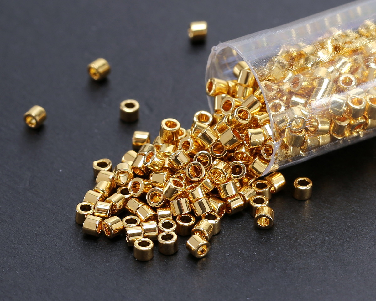 Miyuki Delica 24kt Gold (plated) (DBM0031) 10/0 Seed Bead