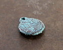 Mykonos Copper (plated) Patina Beaded Coin Focal 13.5x16mm
