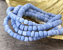 Java Glass Sky Blue Graduated Gooseberry Beads 3-6x4-6mm