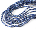 Blue Pietersite (A) Microfaceted Round 2mm