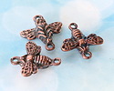 Mykonos Antique Copper (plated) Honey Bee Focal Link 27x24mm
