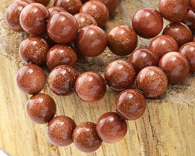 Goldstone Round 6mm