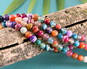Rainbow Line Agate Round 6mm