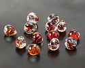 Unicorne Beads Glass Honey Ember Teardrop 9-10mm