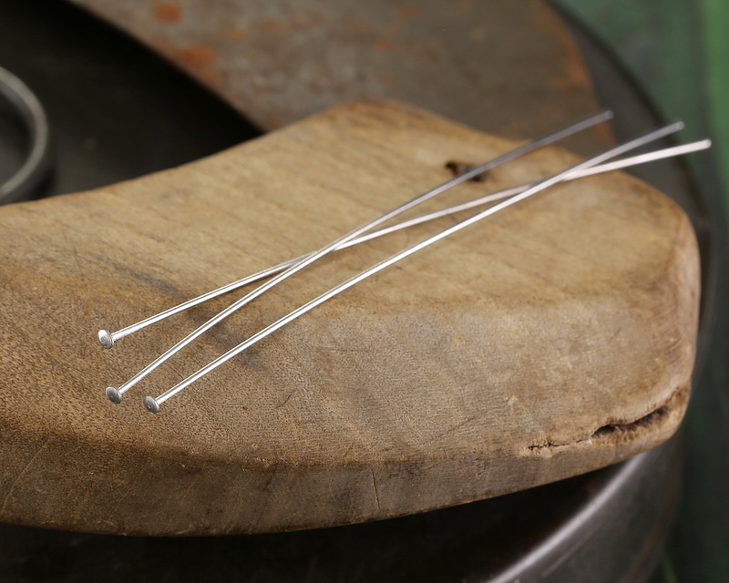 20mm Stainless Steel Ballpins, 50 Pieces, Ball End Headpins, 20mm, 3/4 Inch, 21 Gauge, Hypoallergenic, #1300