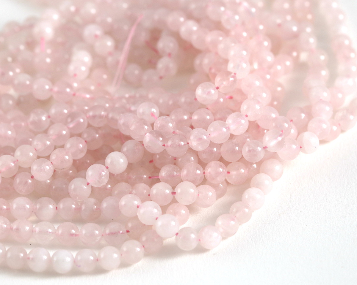 Rose Quartz (A) Round 6mm Beads