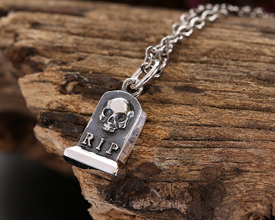 Nina Designs Sterling Silver Tombstone Focal 8x17mm
