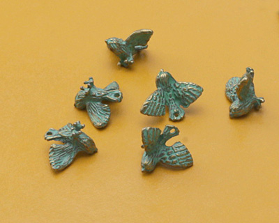 Zola Elements Patina Green Brass (plated) Bird in Flight Charm 15x12mm