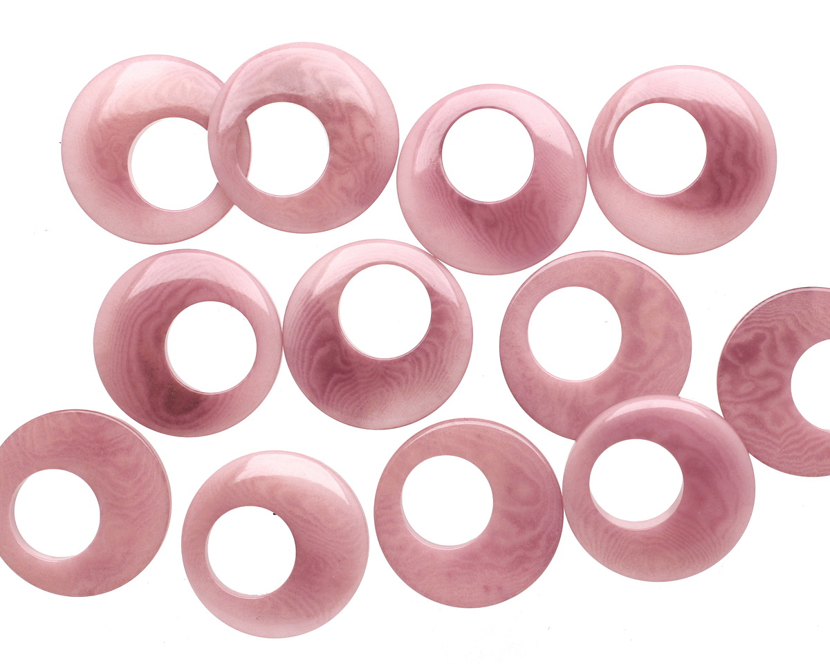 Tagua Nut Wisteria Gypsy Hoop 25mm