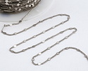 Antique Silver (Plated) Pressed Coin Curb Chain